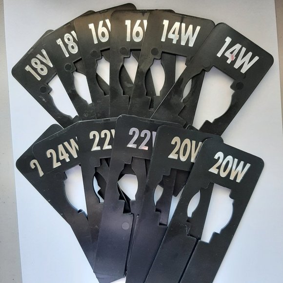 Black Closet Size Dividers ~ Plus Size - Picture 2 of 7